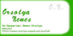 orsolya nemes business card